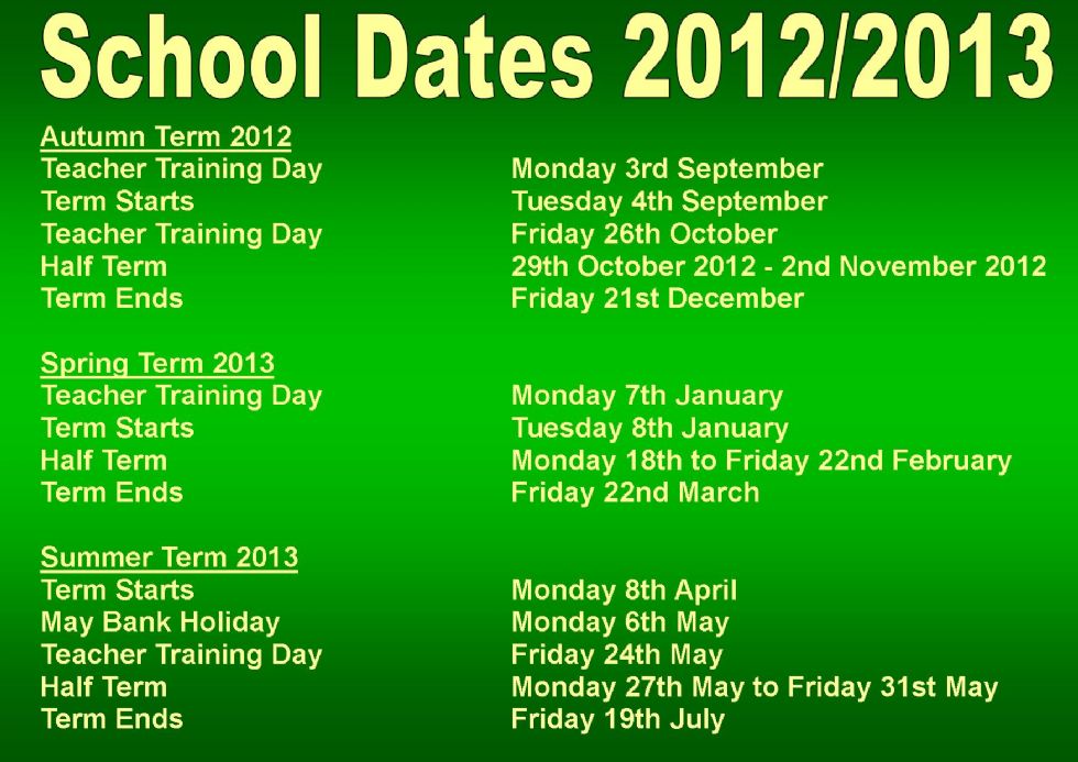 Wembrook Primary School Term Dates